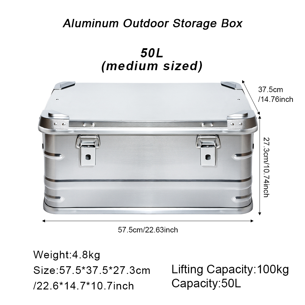 Outdoor Camping Bin - Caja de almacenamiento de aleación de