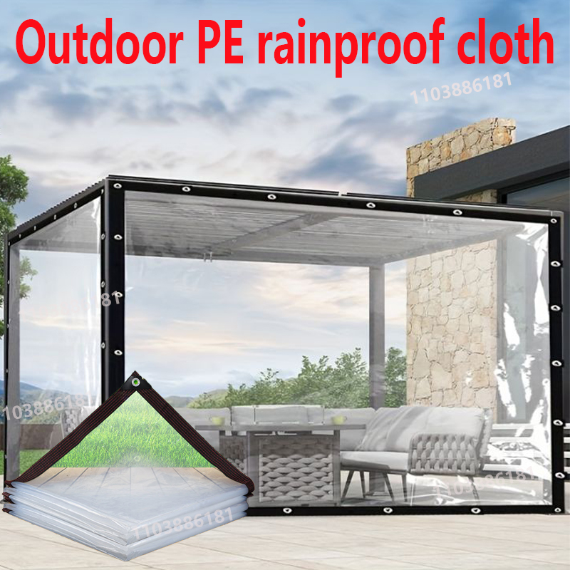Outdoor Camping Dog Fence - Lona transparente para exteriores, cubierta impermeable