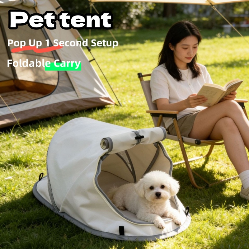Outdoor Camping Dog Fence - Casa de Perro Portátil Plegable, con