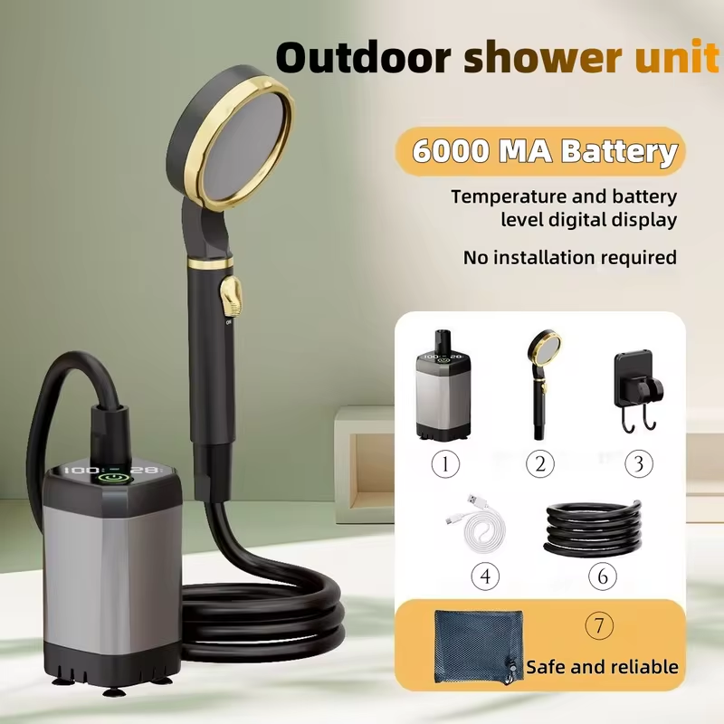 Outdoor Camping Showers - Dispositivo de ducha eléctrica portátil al