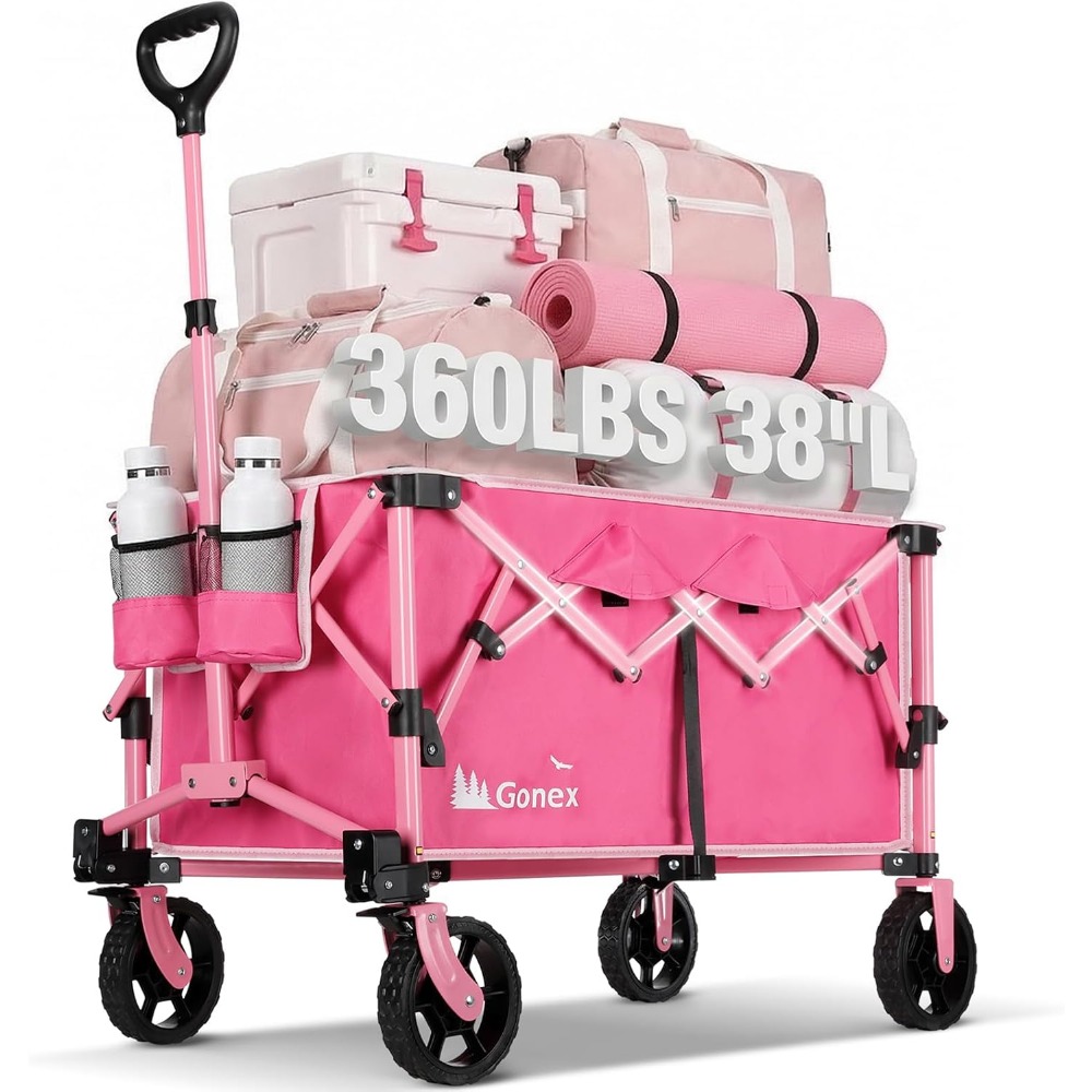 Outdoor Camping Wagon - Carrito de Utilidad Plegable de 38