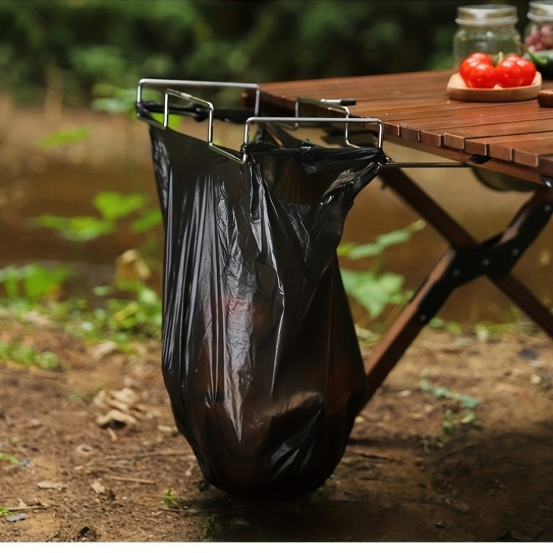 Outdoor Camping Bin - 1 estante para bolsas de basura