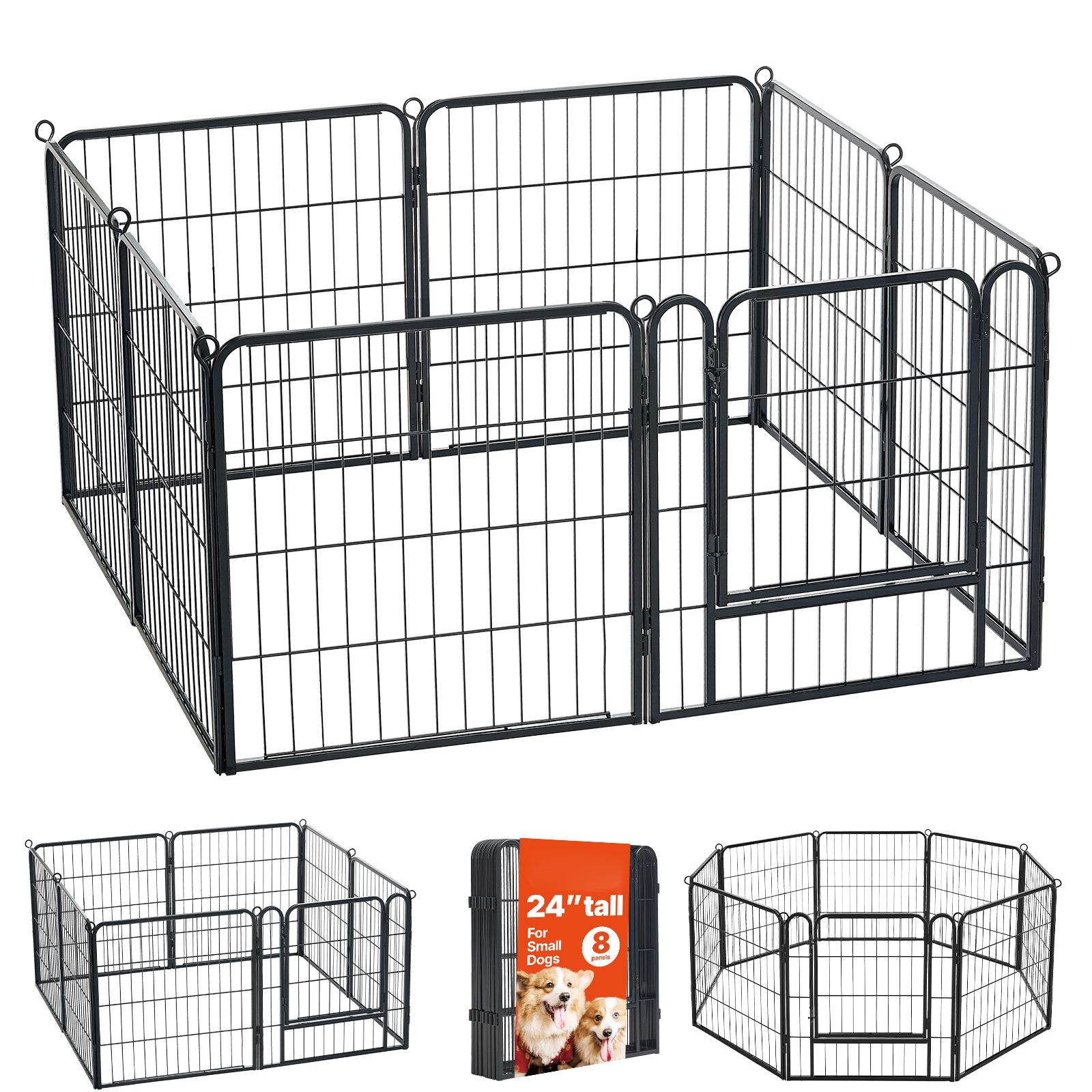 Outdoor Camping Dog Fence - Corral para Perros de 24 Pulgadas,