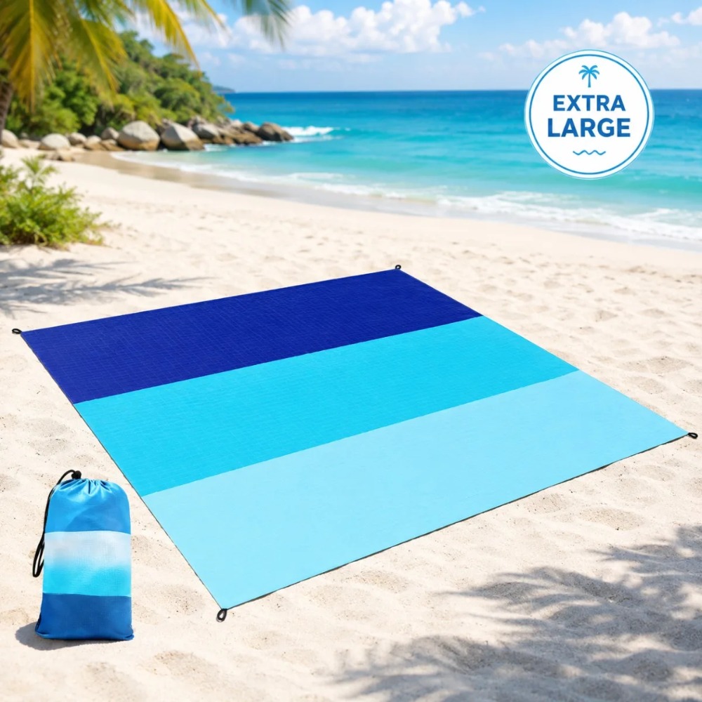 Outdoor Camping Rugs - Alfombra de Playa Extra Grande, Resistente