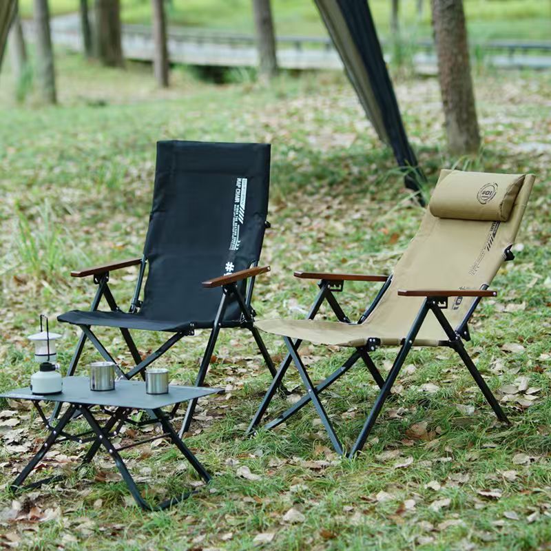 Outdoor Camping Recliner - Silla Plegable de Playa y Camping