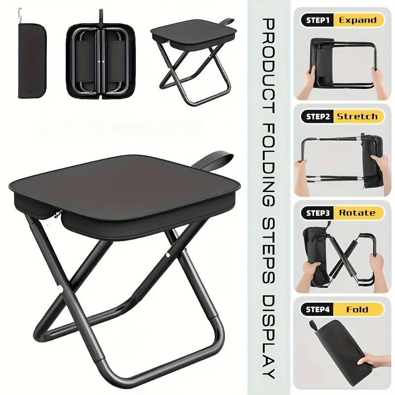 Outdoor Camping Loveseat - Taburete plegable compacto y ligero para