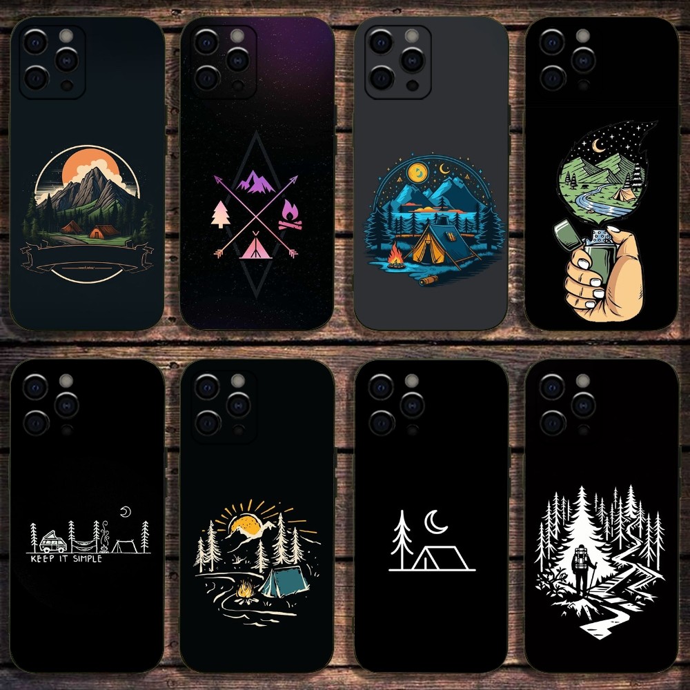 Outdoor Camping Quotes - Funda de teléfono para exteriores Camping