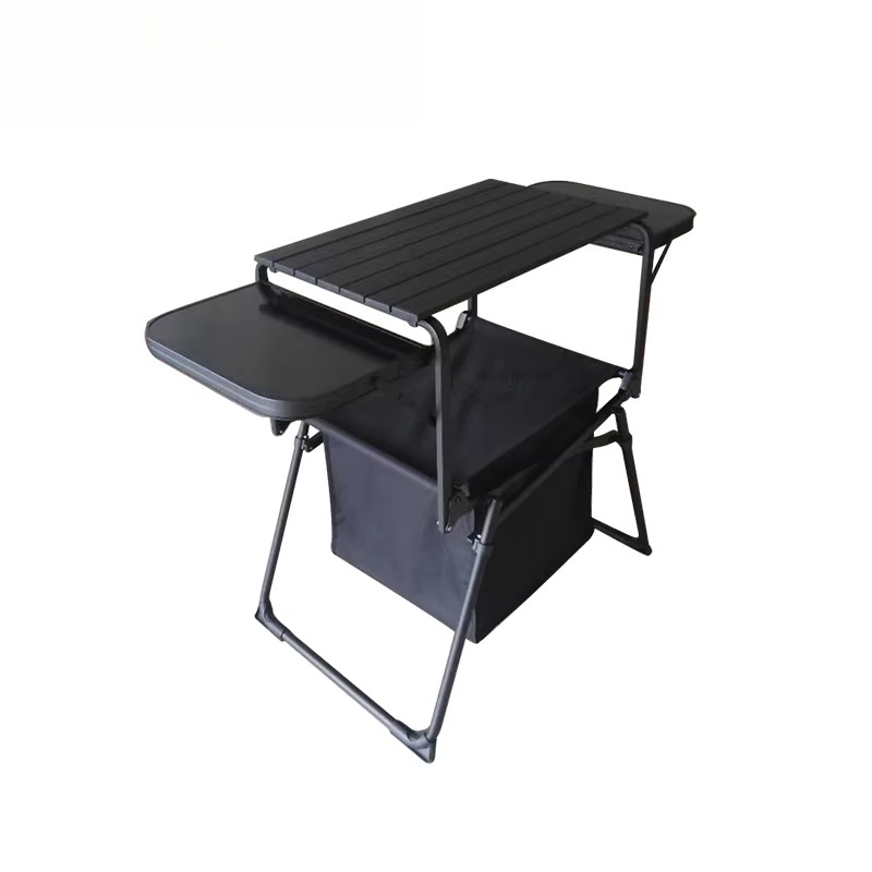 Outdoor Camping Kitchen Setup - Mesa Plegable para Exteriores, Juego de