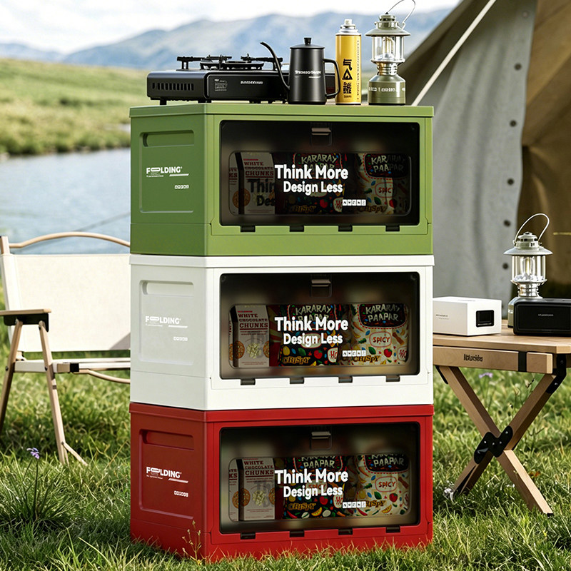 Outdoor Camping Bin - Caja de almacenamiento de gran capacidad,