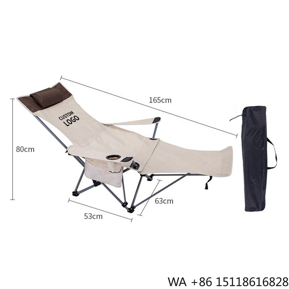 Outdoor Camping Recliner - Silla Reclinable Plegable Portátil, Silla Ligera
