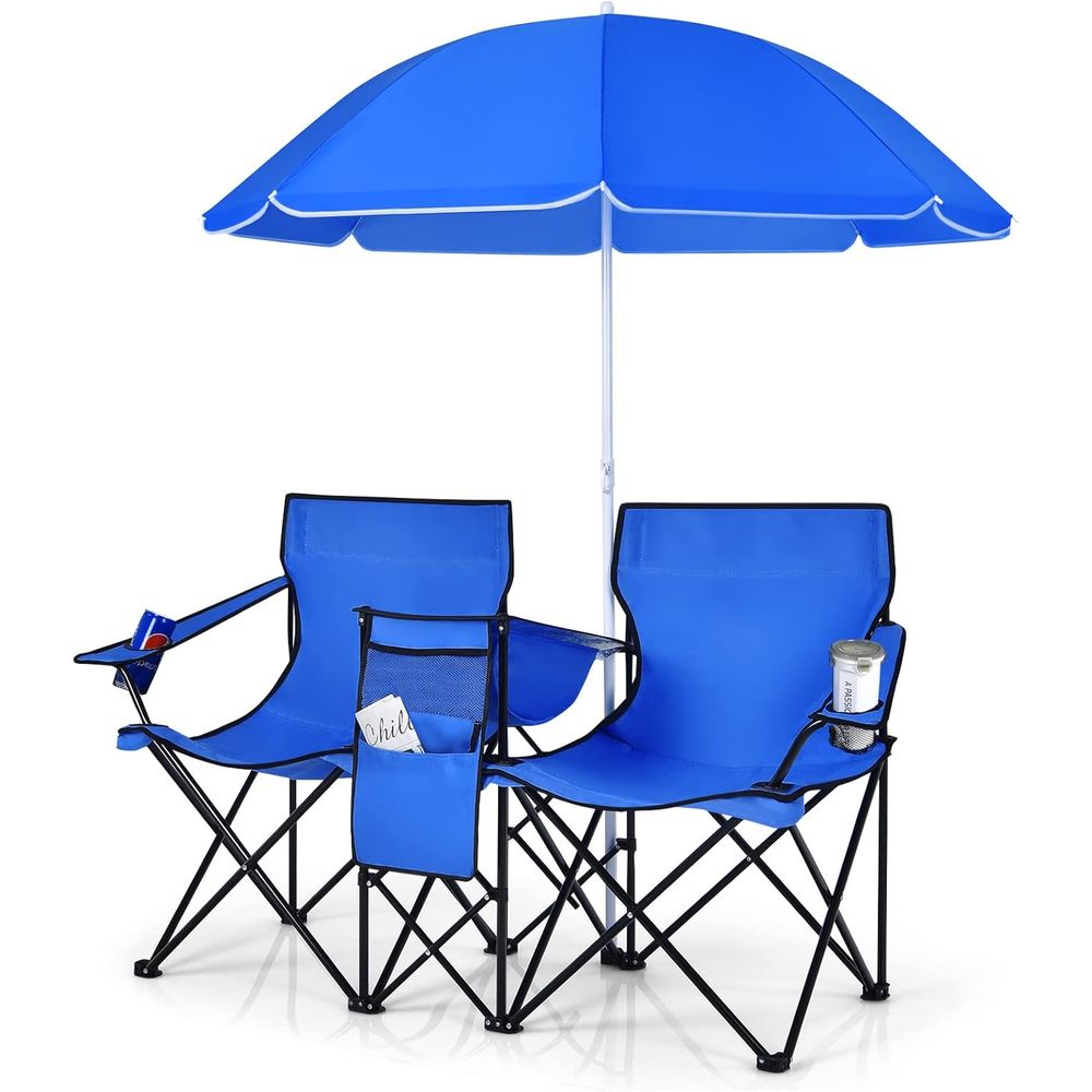 Outdoor Camping Loveseat - Sillas Plegables Portátiles para Picnic con