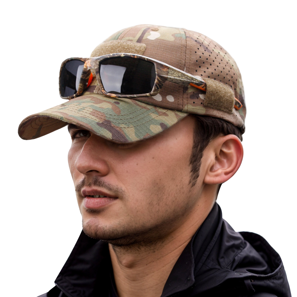 Zd Outdoor Camping - Gorra de béisbol de camuflaje transpirable,
