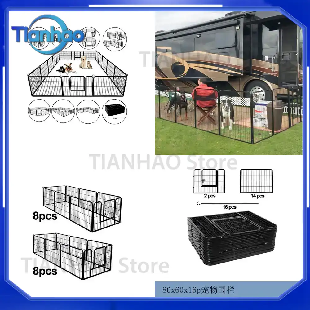 Outdoor Camping Dog Fence - Corral para Mascotas, Valla para Perros,