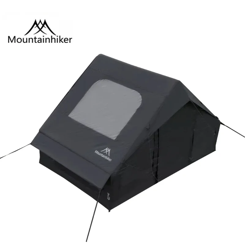 Outdoor Camping Inflatable Tent - Carpa Inflable MOUNTAINHIKER Negra/Caqui con Techo