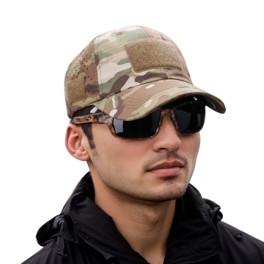 Zd Outdoor Camping - Gorra de béisbol de camuflaje transpirable,