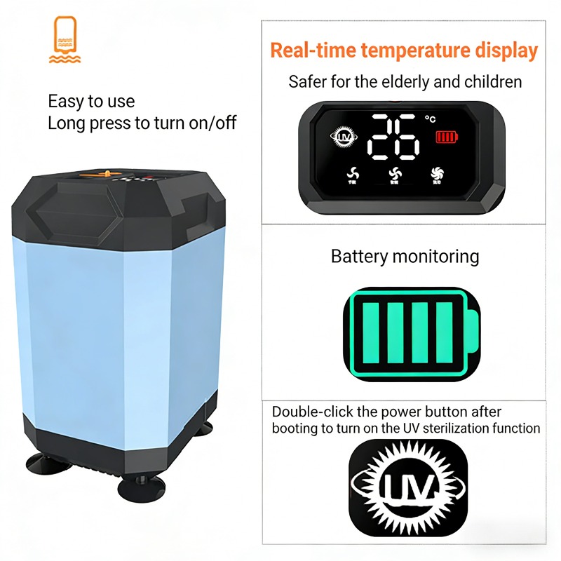 Outdoor Camping Showers - Ducha Portátil para Camping de 5400mAh/9000mAh