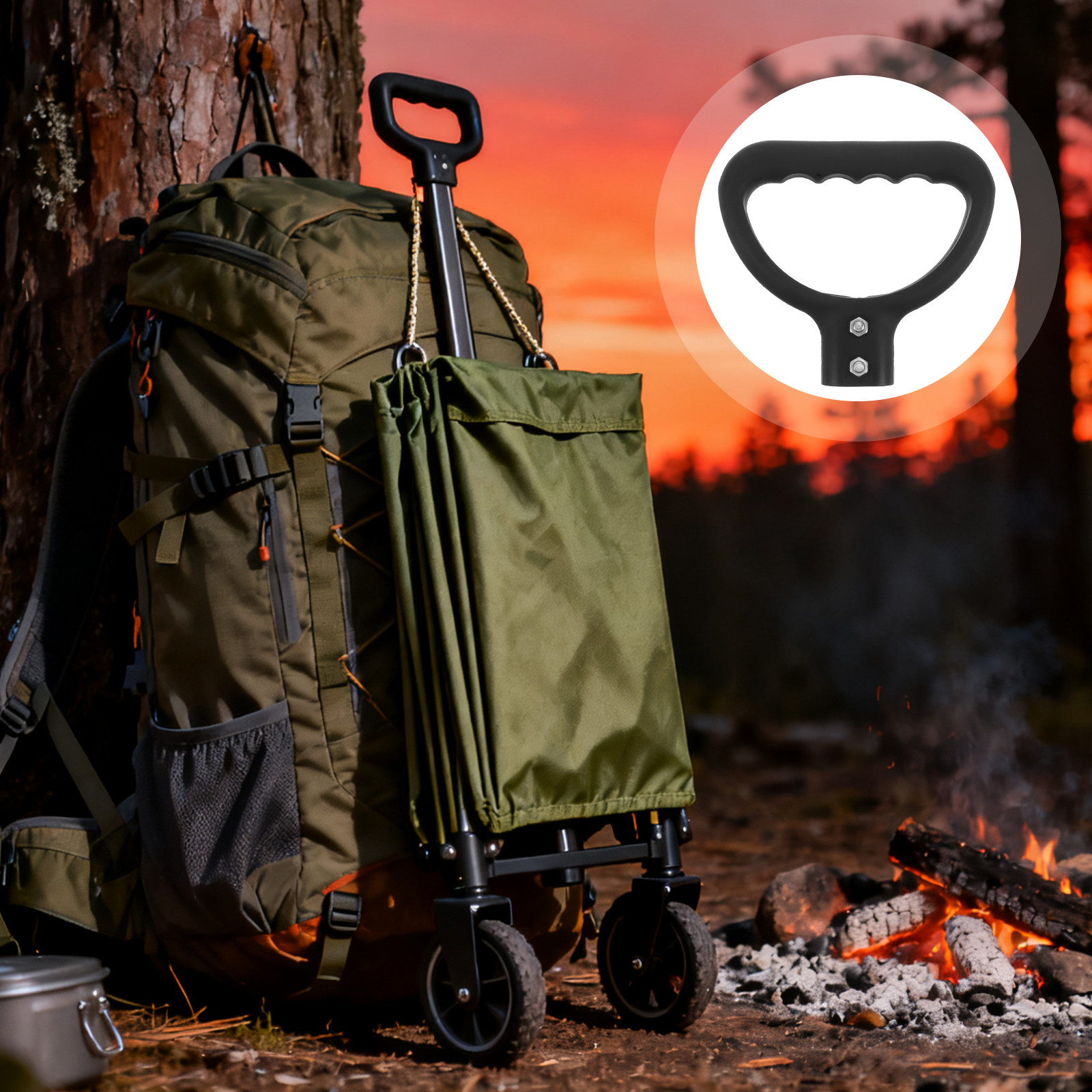 Outdoor Camping Trolley - Repuesto de Manija para Carro con