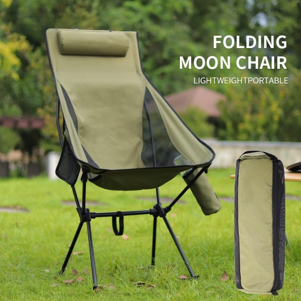 Outdoor Camping Recliner - Silla Plegable Portátil Tipo Luna para