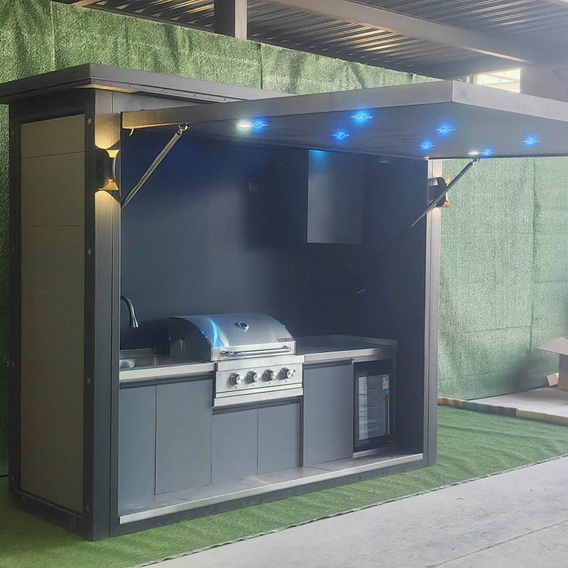 Outdoor Camping Kitchen Setup - Cocina Portátil para Exteriores, Resistente al