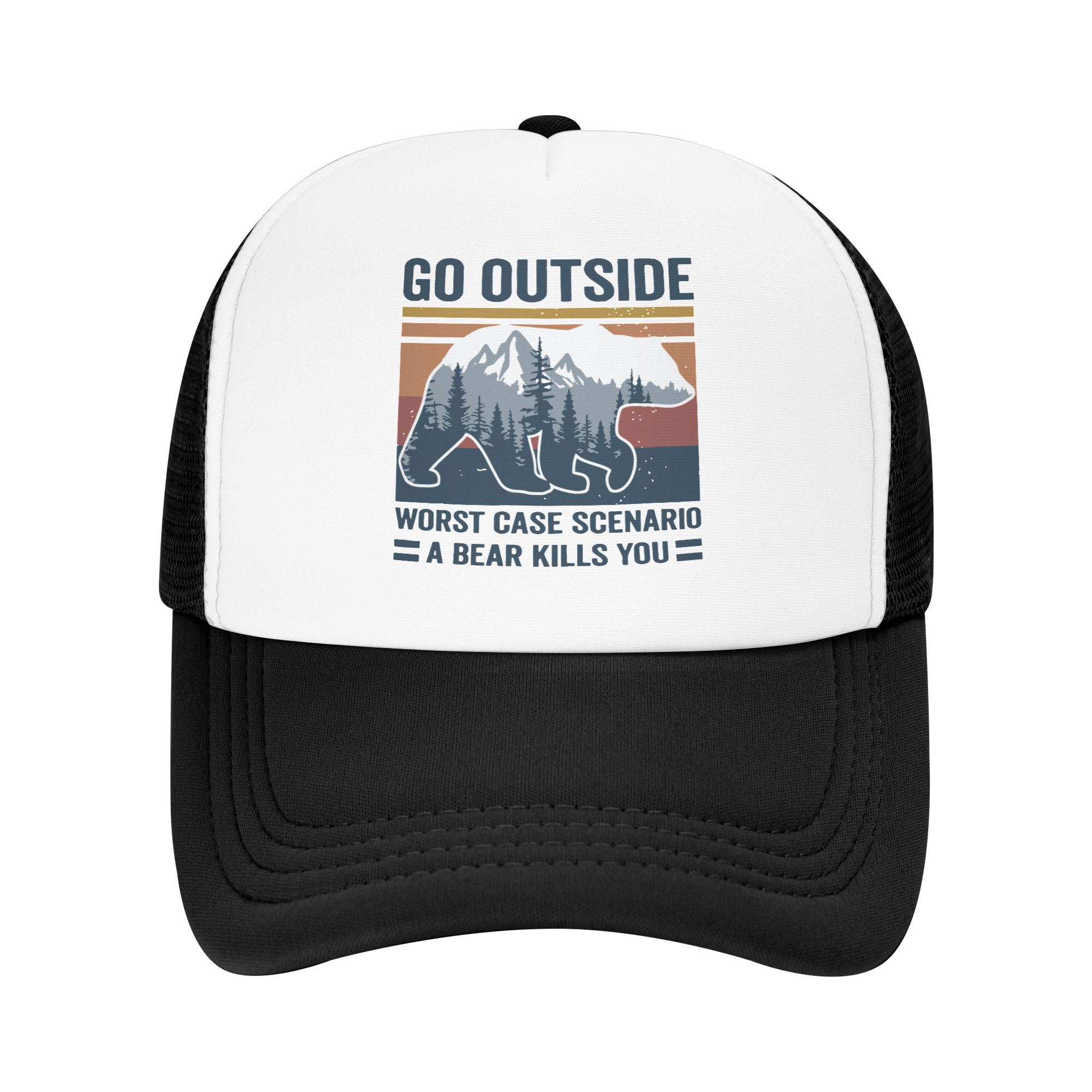 Outdoor Camping Adventures - Gorra de camionero ajustable para adulto