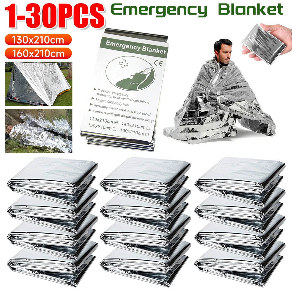 First Aid Kit Camping - 1-30 Uds manta de emergencia supervivencia
