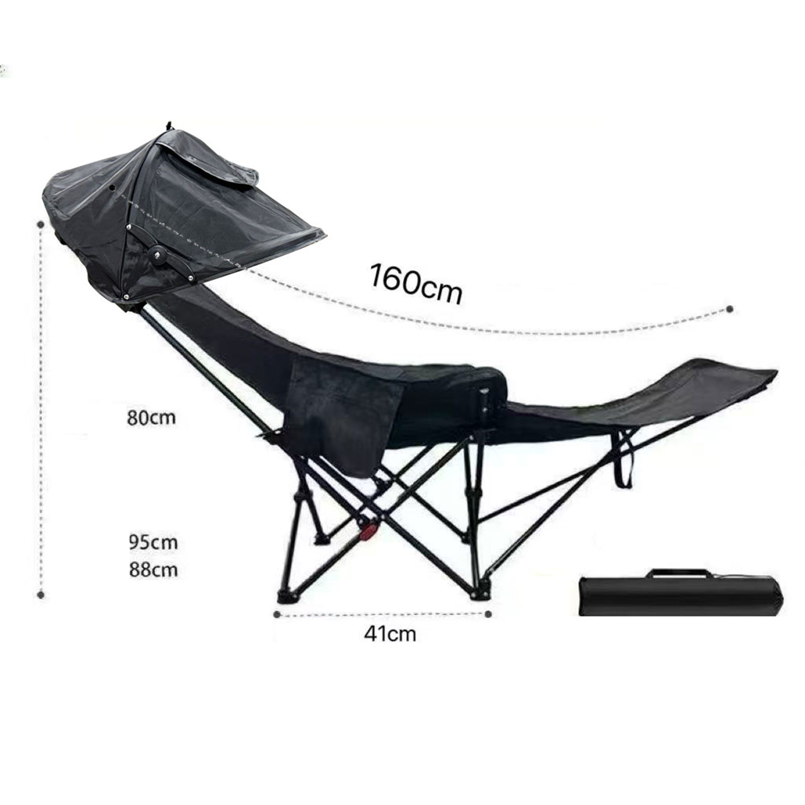 Outdoor Camping Recliner - Silla Reclinable Plegable para Camping y