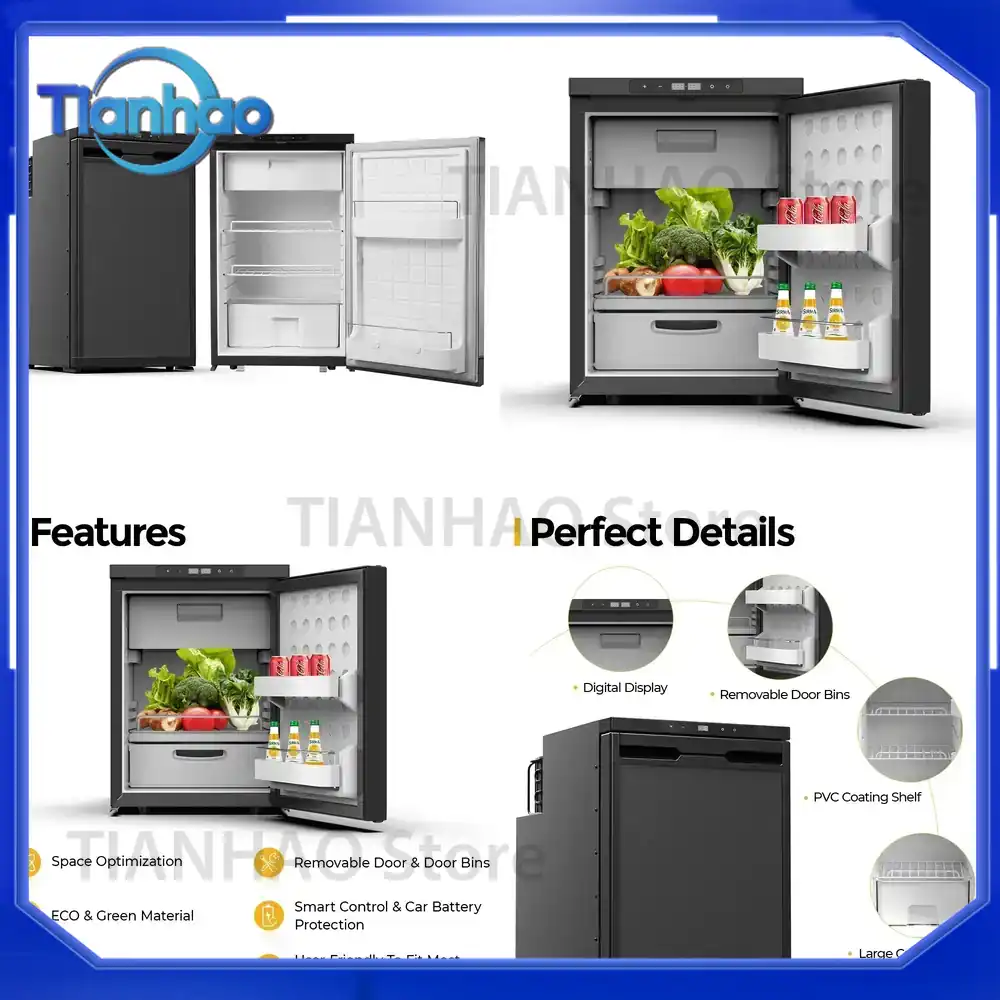 Outdoor Camping Fridge - Nevera Portátil para Vehículos de 80L
