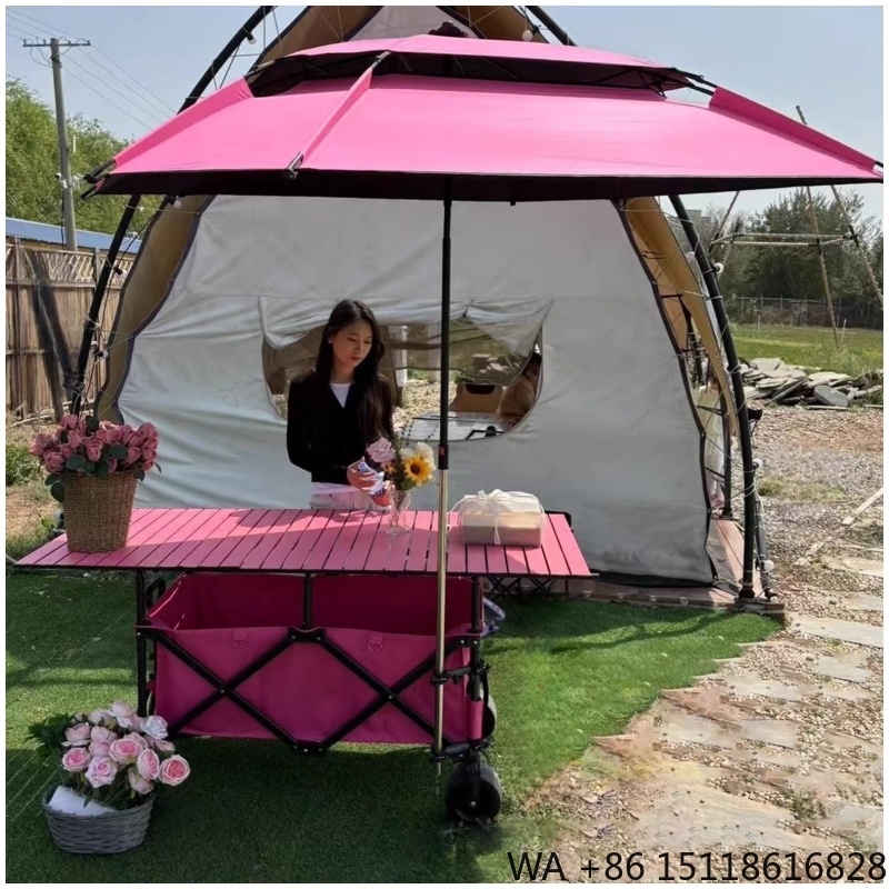 Outdoor Camping Wagon - Carrito Plegable Reforzado de Alta Calidad