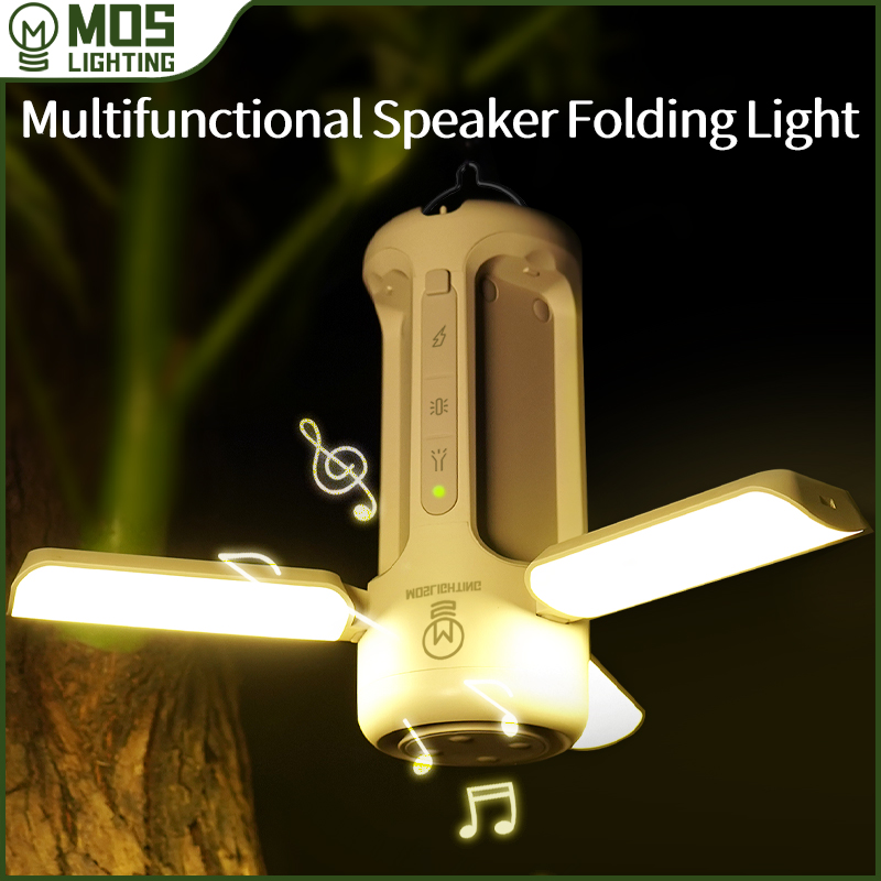 Zd Outdoor Camping - MOSLIGHTING-altavoz portátil con Bluetooth, linterna potente