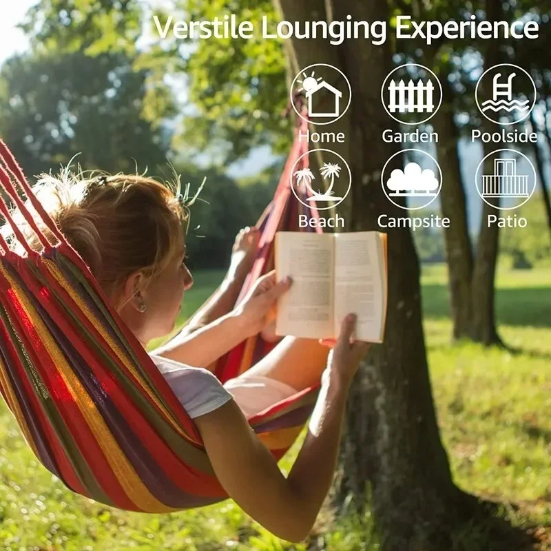 Hamaca de lona para exteriores - Outdoor Camping Hammock reseña y precio