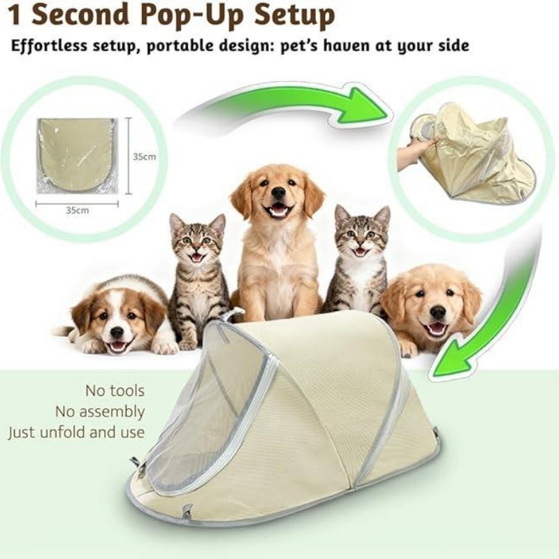 Casa de Perro Portátil Plegabl - Outdoor Camping Dog Fence reseña y precio