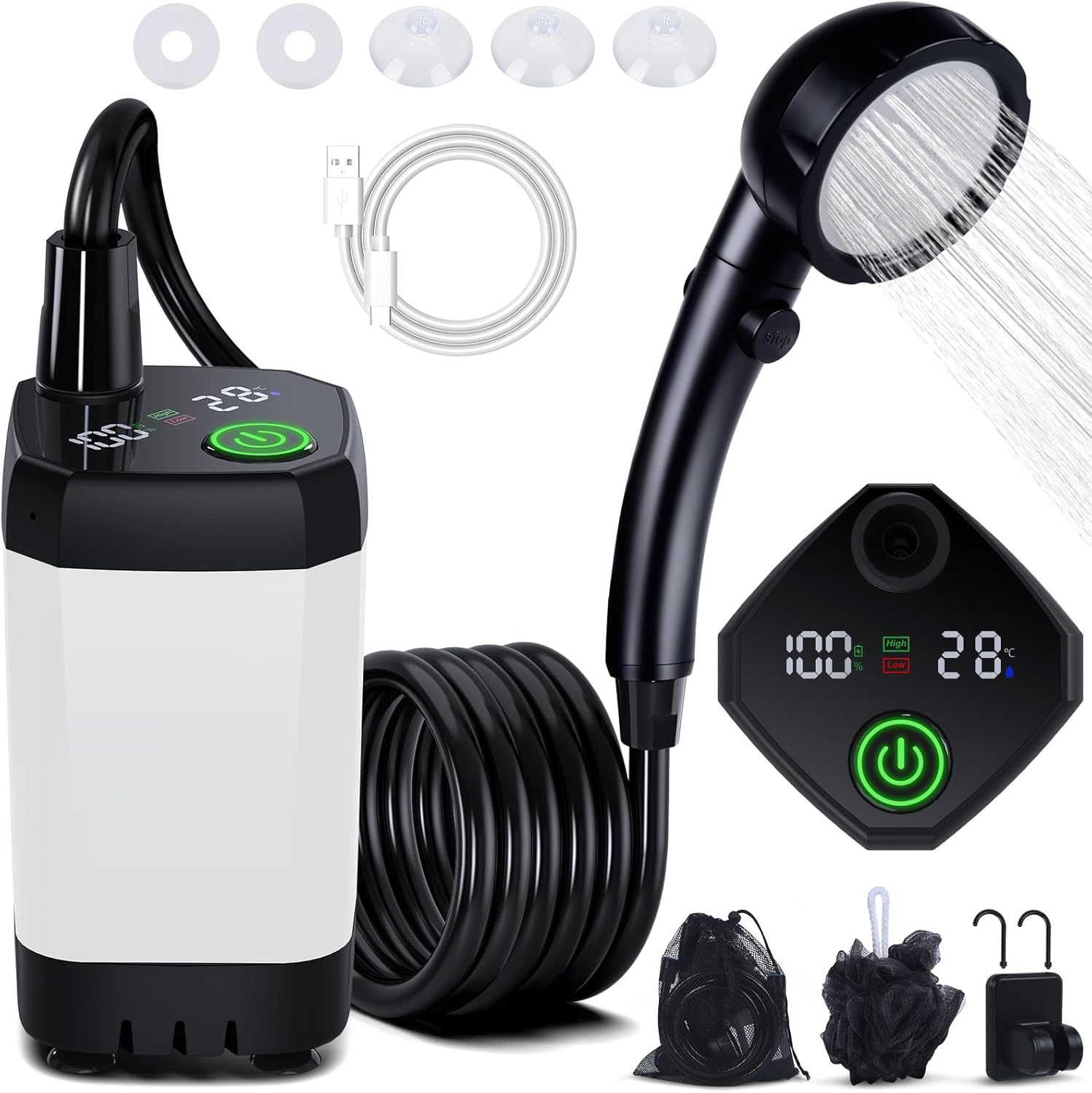 Ducha Eléctrica Portátil Autoc - Outdoor Camping Showers reseña y precio