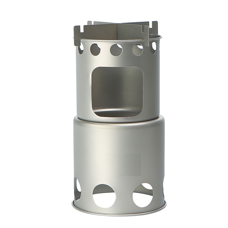 Estufa de leña de titanio pequ - Outdoor Camping Stove Wood reseña y precio