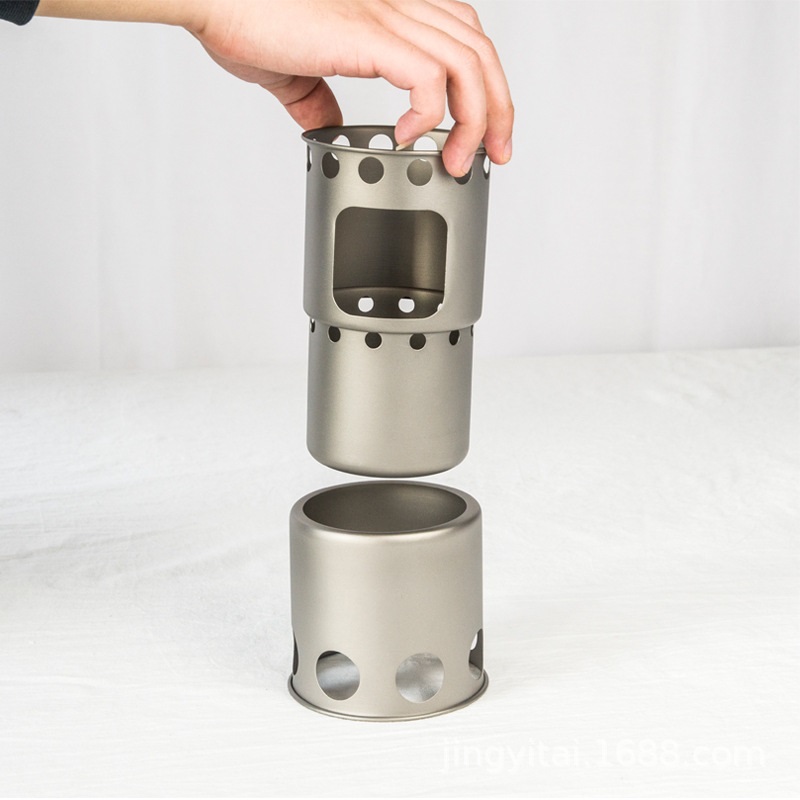 Estufa de leña de titanio pequ - Outdoor Camping Stove Wood reseña y precio