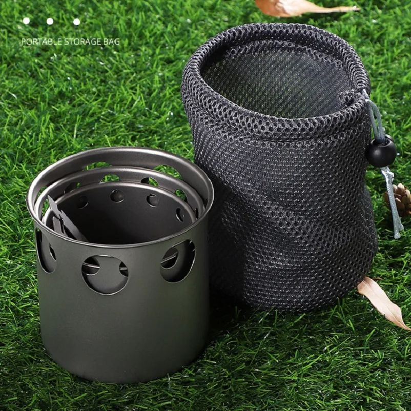 Estufa de leña de titanio pequ - Outdoor Camping Stove Wood reseña y precio