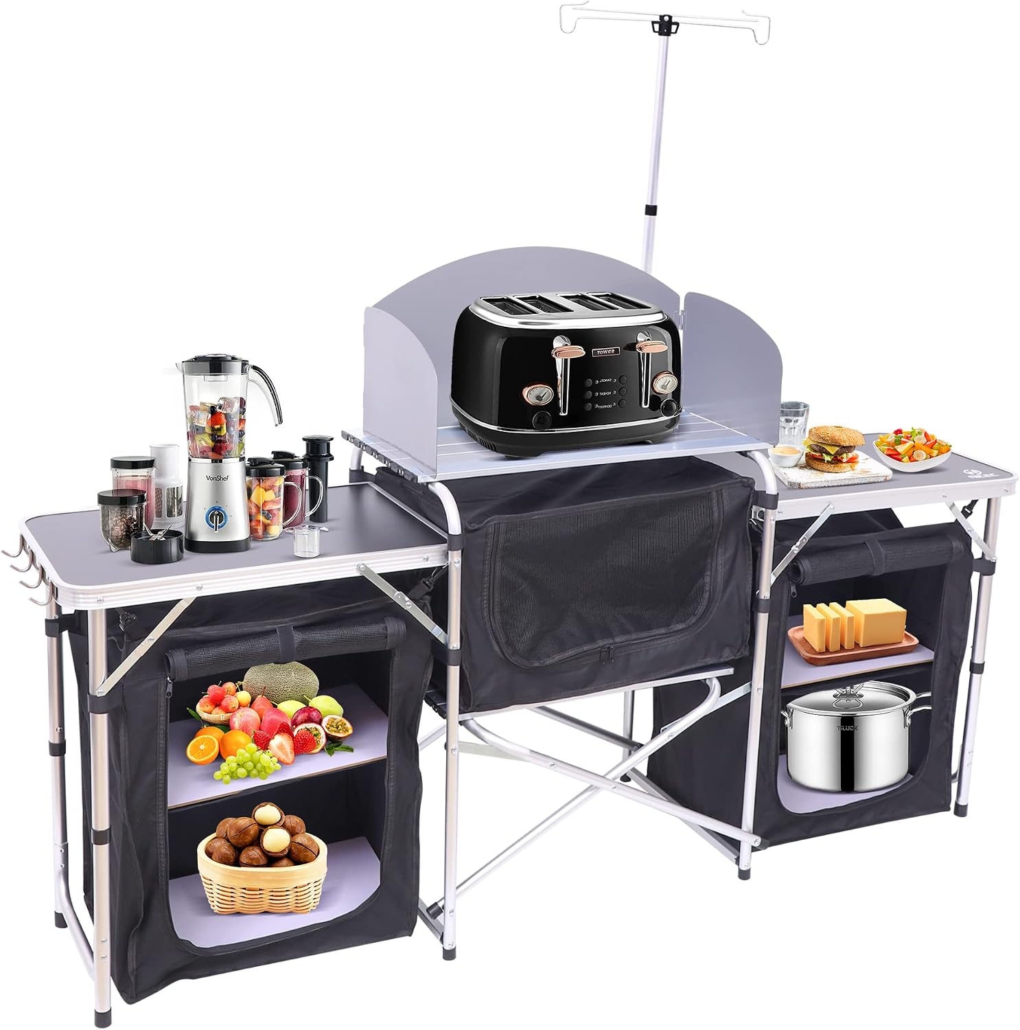 Mesa de Cocina Plegable para C - Outdoor Camping Kitchen Setup reseña y precio