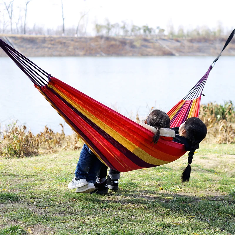 Hamaca de Lona sin Varillas de - Outdoor Camping Hammock reseña y precio