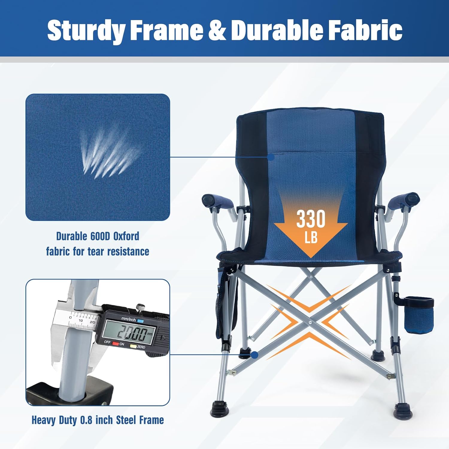 Silla Plegable Portátil para C - Outdoor Camping Recliner reseña y precio