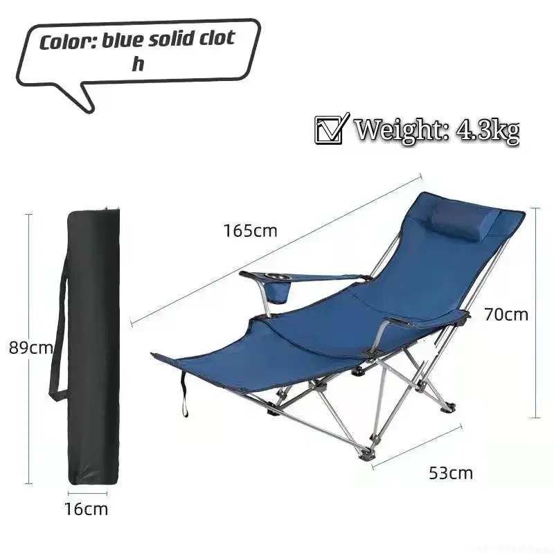 Silla plegable 2 en 1 para ext - Outdoor Camping Recliner reseña y precio