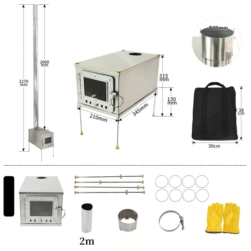 Tienda de campaña plegable, es - Outdoor Camping Stove Wood reseña y precio
