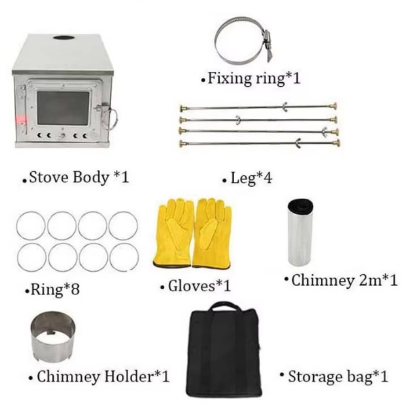 Tienda de campaña plegable, es - Outdoor Camping Stove Wood reseña y precio