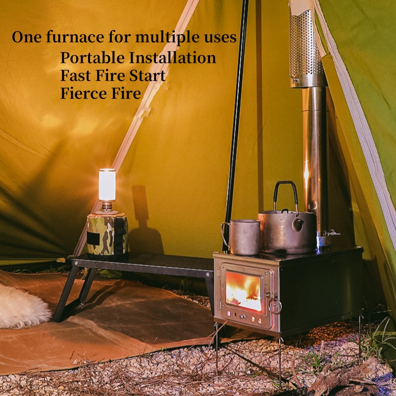 Tienda de campaña plegable, es - Outdoor Camping Stove Wood reseña y precio