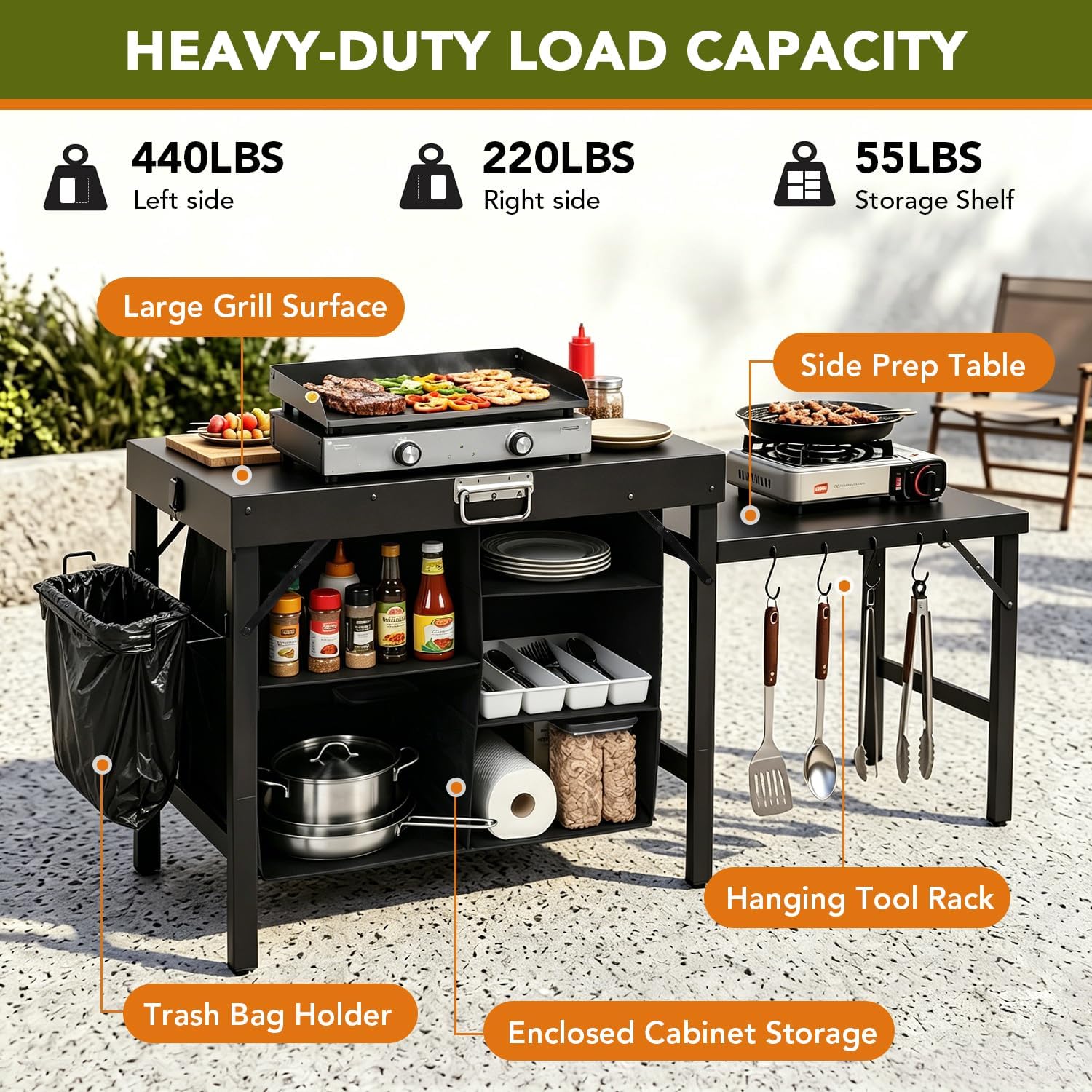 Soporte Plegable Portátil para - Outdoor Camping Kitchen Setup reseña y precio