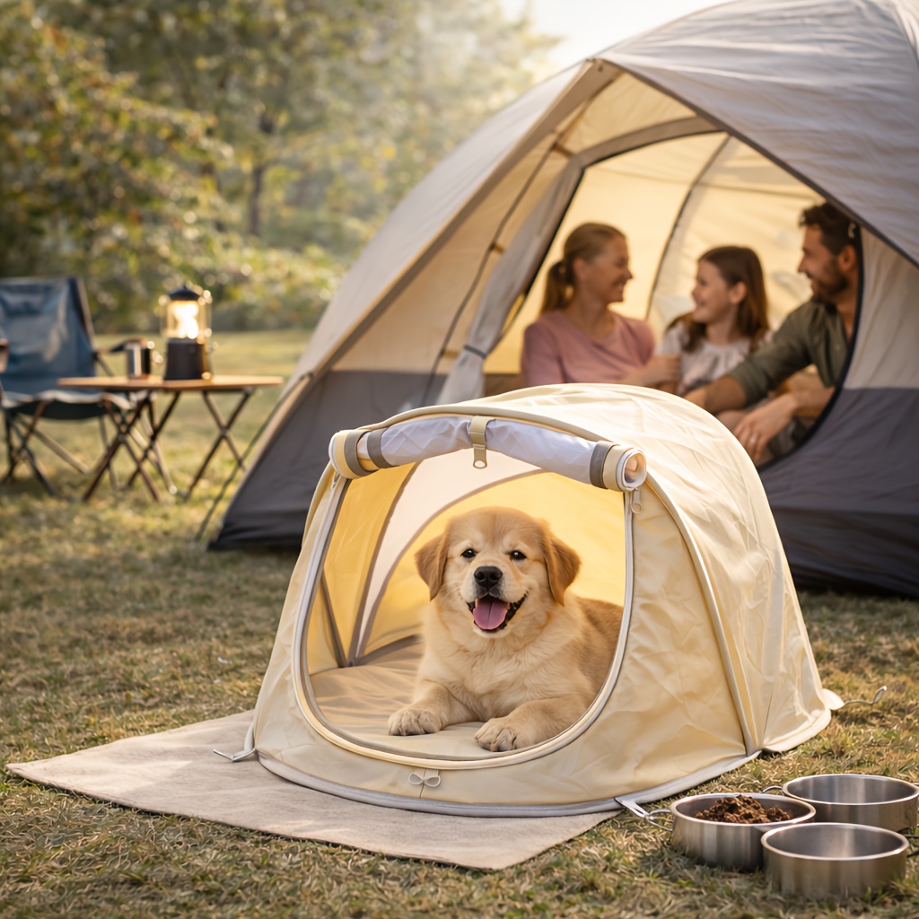 Casa Plegable para Mascotas, T - Outdoor Camping Dog Fence reseña y precio