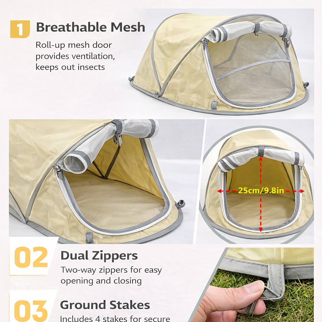 Casa Plegable para Mascotas, T - Outdoor Camping Dog Fence reseña y precio