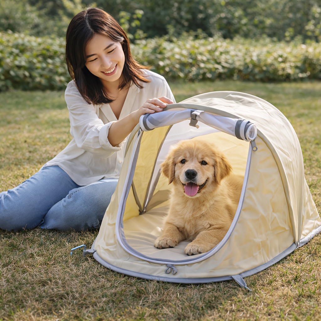 Casa Plegable para Mascotas, T - Outdoor Camping Dog Fence reseña y precio