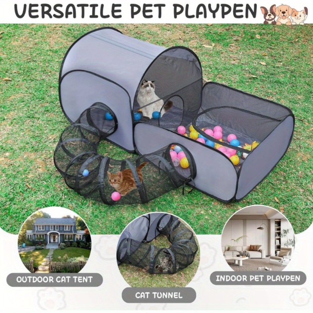 Casa Plegable para Gatos con T - Outdoor Camping Dog Fence reseña y precio