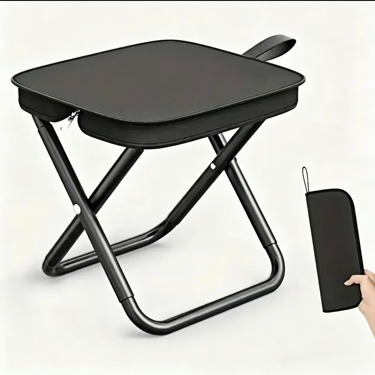 Taburete plegable compacto y l - Outdoor Camping Loveseat reseña y precio