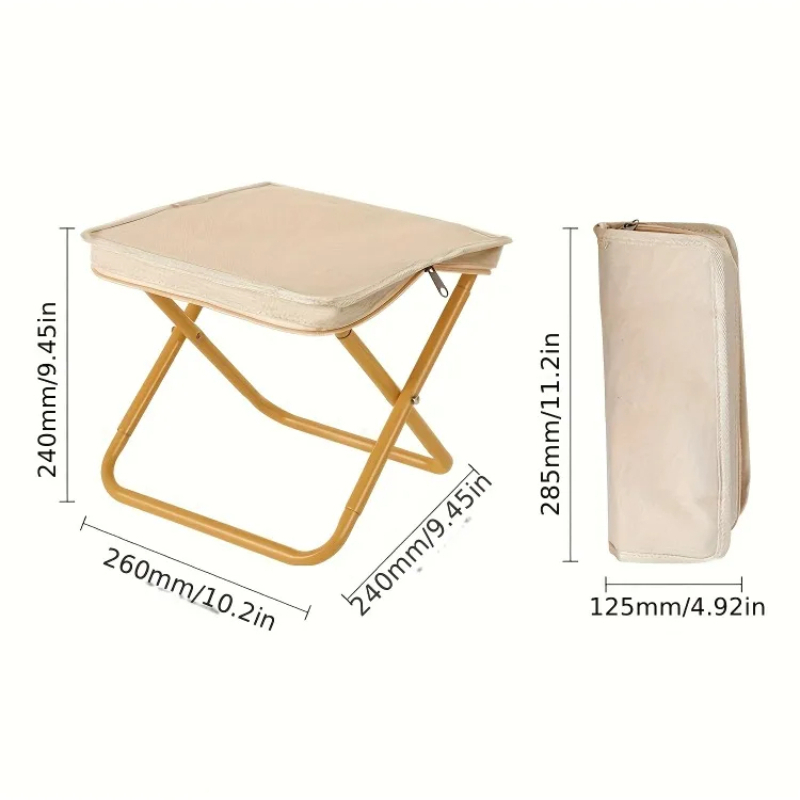 Taburete plegable compacto y l - Outdoor Camping Loveseat reseña y precio