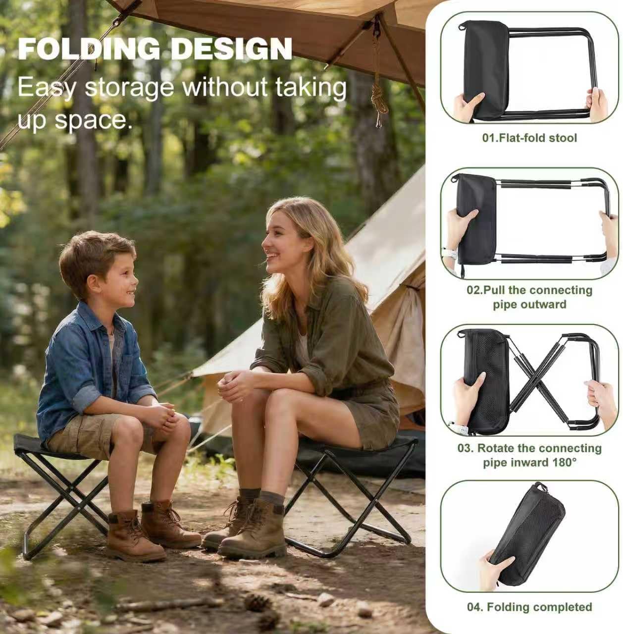 Silla Plegable Portátil para C - Outdoor Camping Loveseat reseña y precio